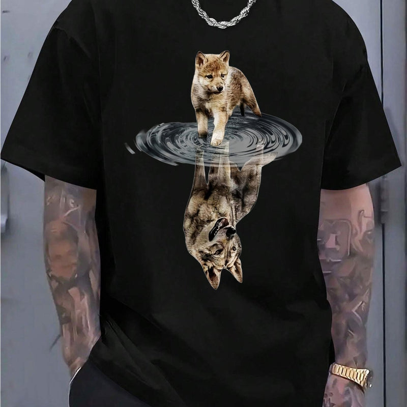 Men’s Black Cotton T-Shirt.