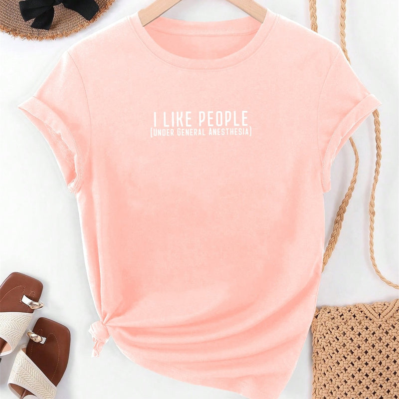 Women's Summer Casual Short-Sleeve T-Shirt.