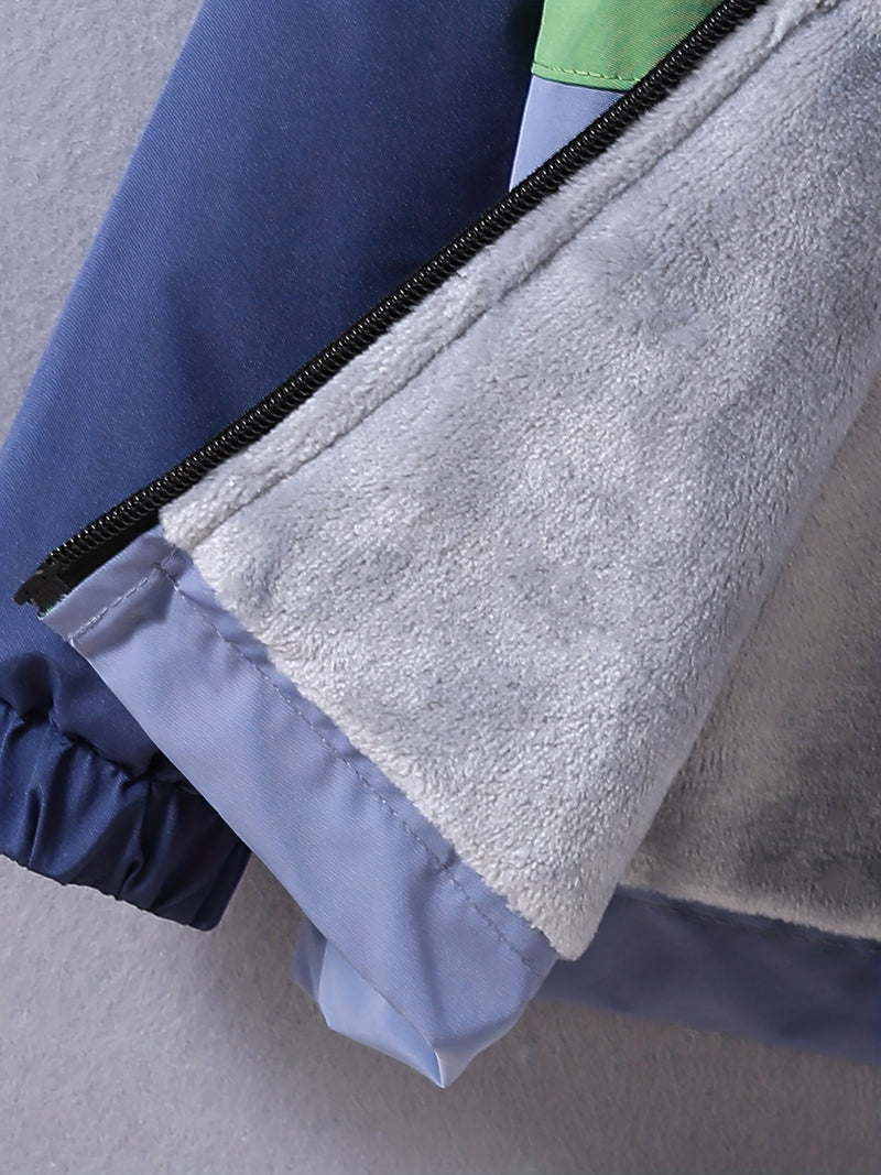 Boys' Casual Hooded Windbreaker Jacket.