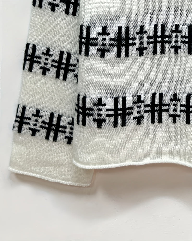 Women’s Fashionable Casual Letter Symbol Color-Blocking Loose Striped.