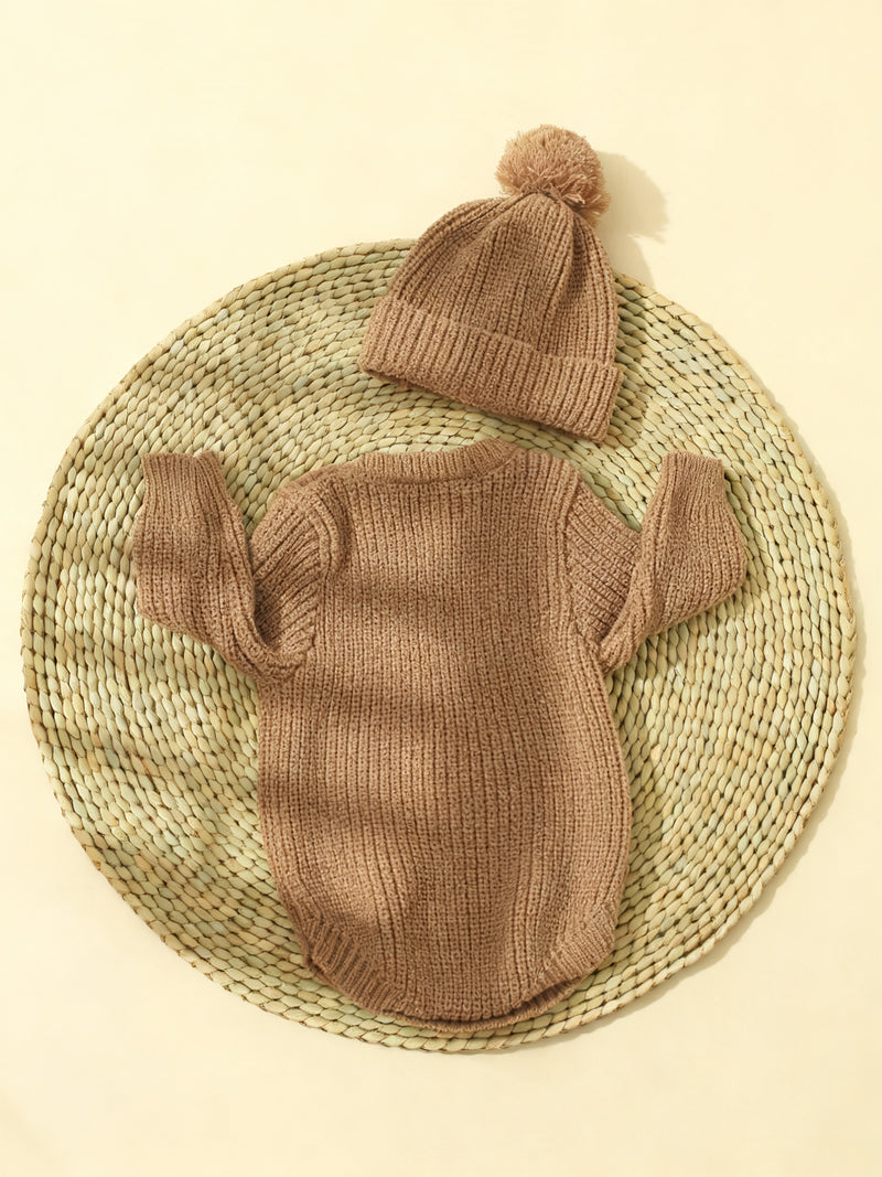 2pcs Photography Outfit, Hooded Sweater.