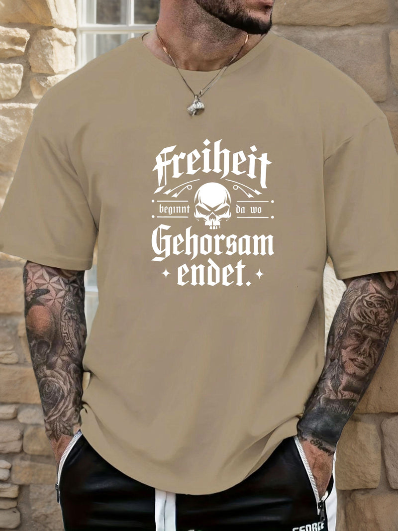 Men's Print Summer Casual Short Sleeve T-Shirt.