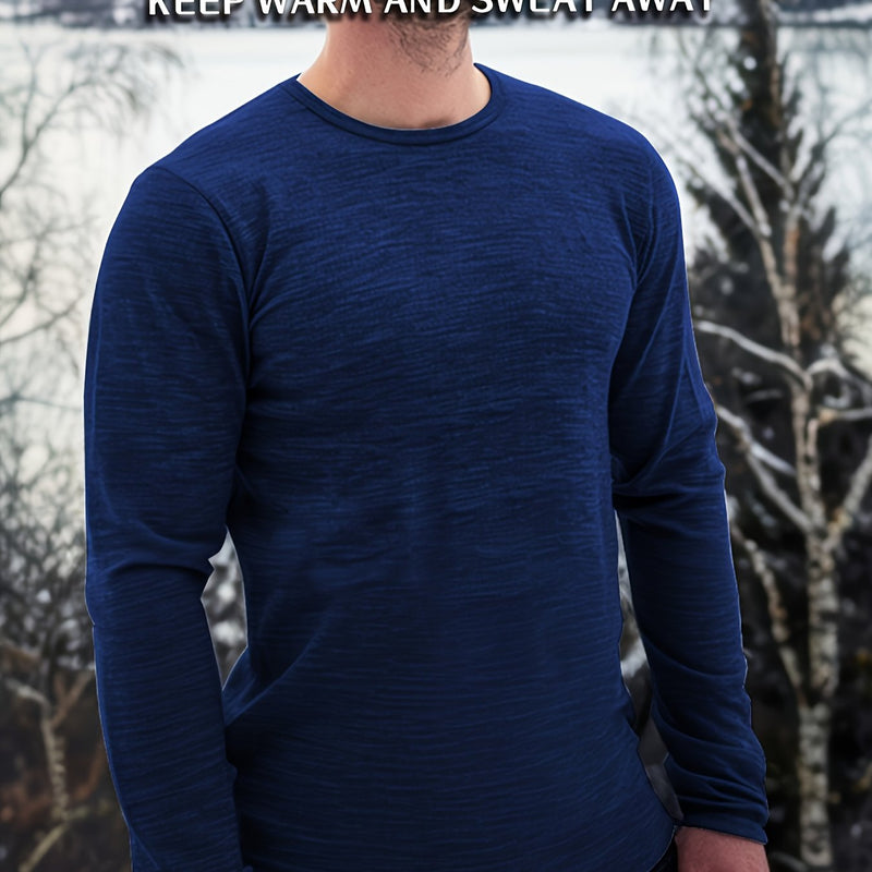 Men's Outdoor Quick-Dry Base Layer for Running, Made of Velvet Velvet.