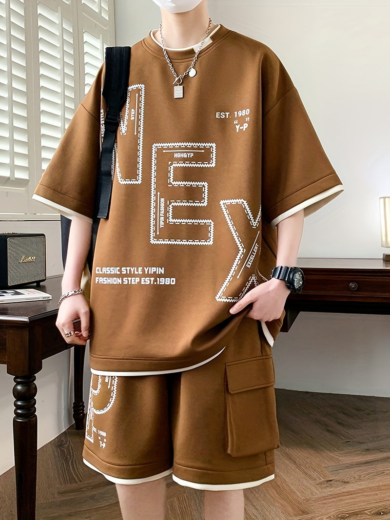 Sportswear Set, Youth Student Casual Two-Piece Outfit.