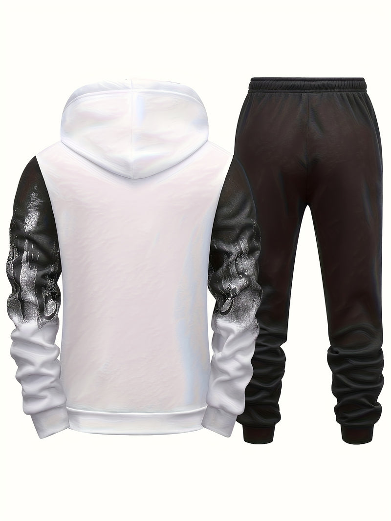 Men's Hooded Sweatshirt & Joggers Set.