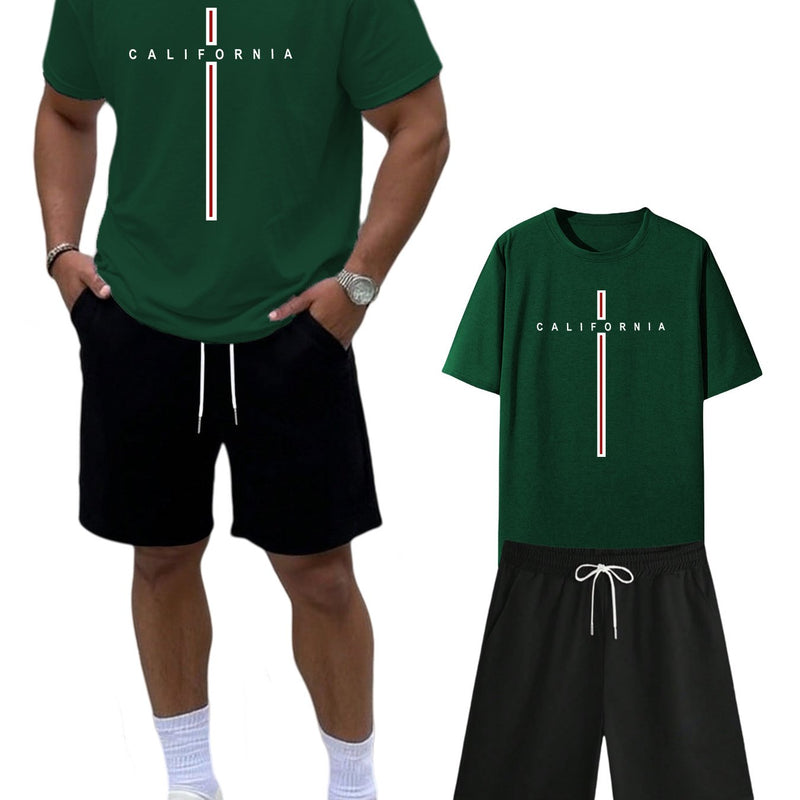 Plus-Size Men's Casual Short-Sleeve Shirts Paired.