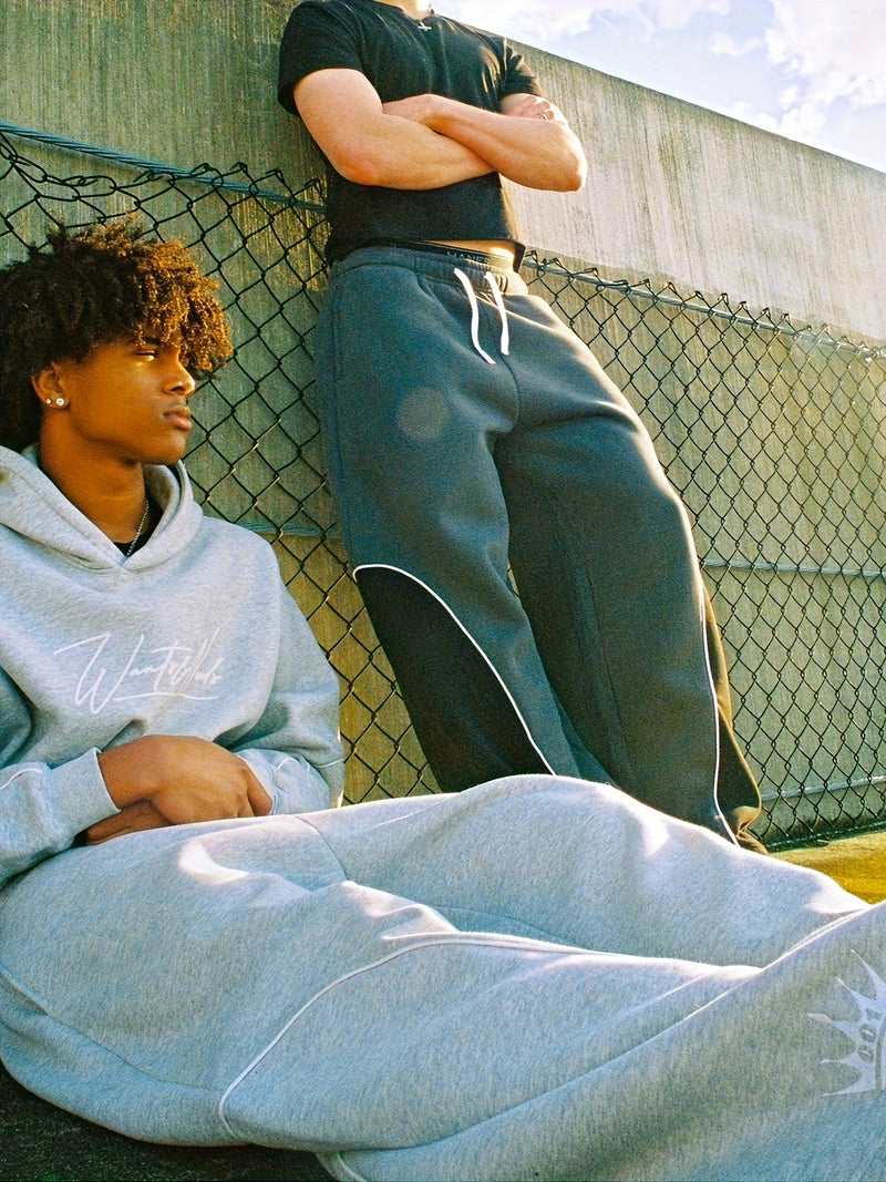 Men's & Women's Y2K Streetwear Oversized Straight-Leg Jeans-Style.