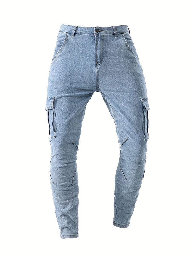 Men's Cargo Jeans.