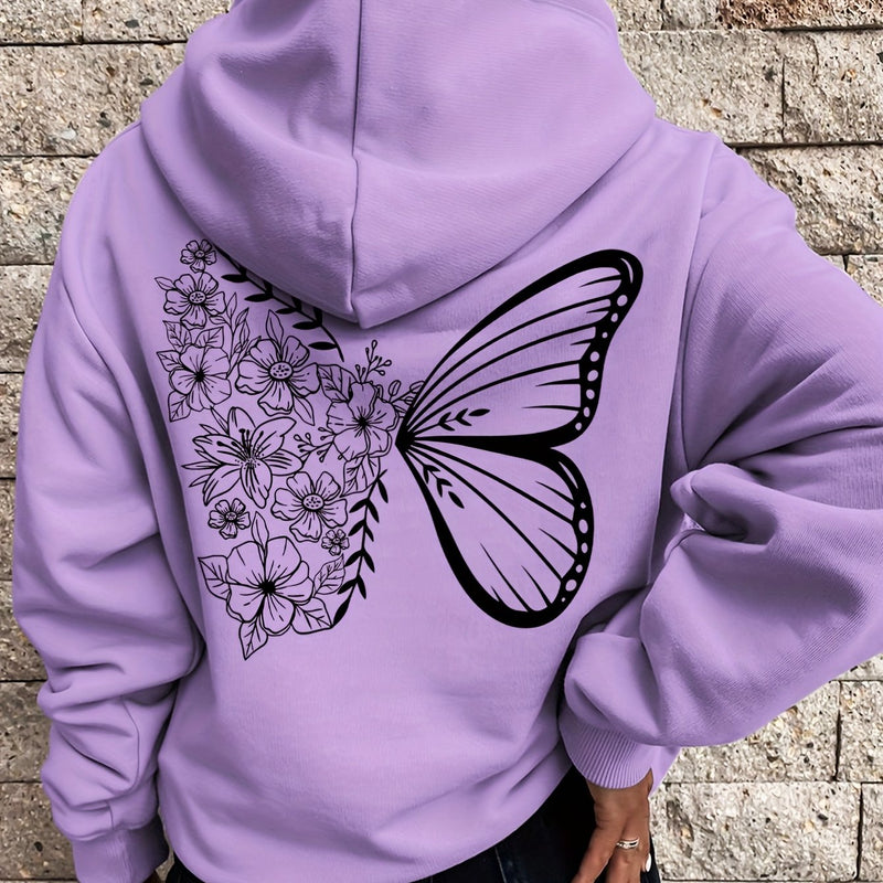 Women's Fashion Casual Creative Alphabet Drawing Fashion Trend S Hoodie.