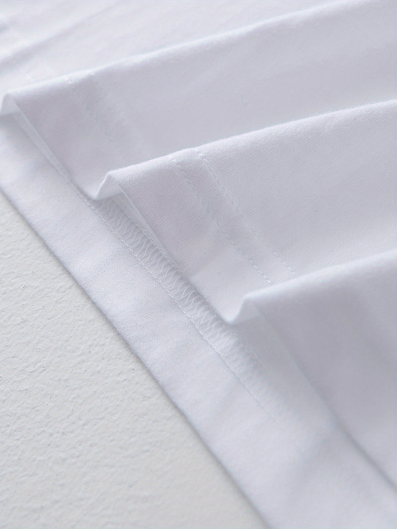 Set of 3 100% T-Shirts Featuring Letter Prints.