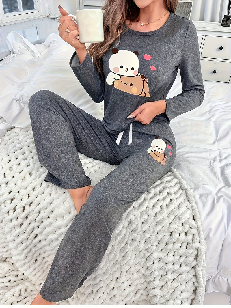 Women's home clothing two-piece set.