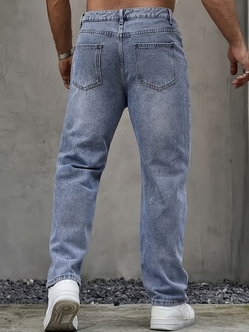 Men's Classic Stretchable Elastic Denim Jeans.