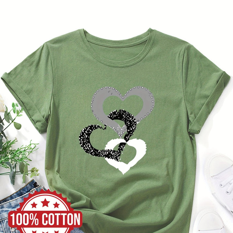 Women's "Love" Graphic Print T-Shirt.
