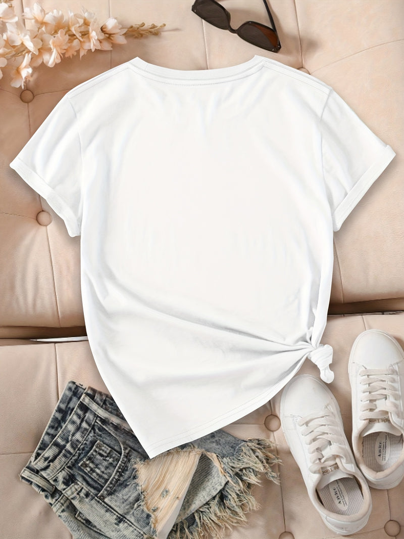 Women’s Geometric Print T-Shirt.