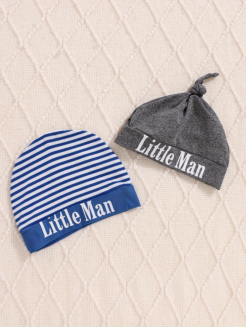 6pcs Baby Boy Outfit Set with Stripes - Spring/Summer Casual Wear.