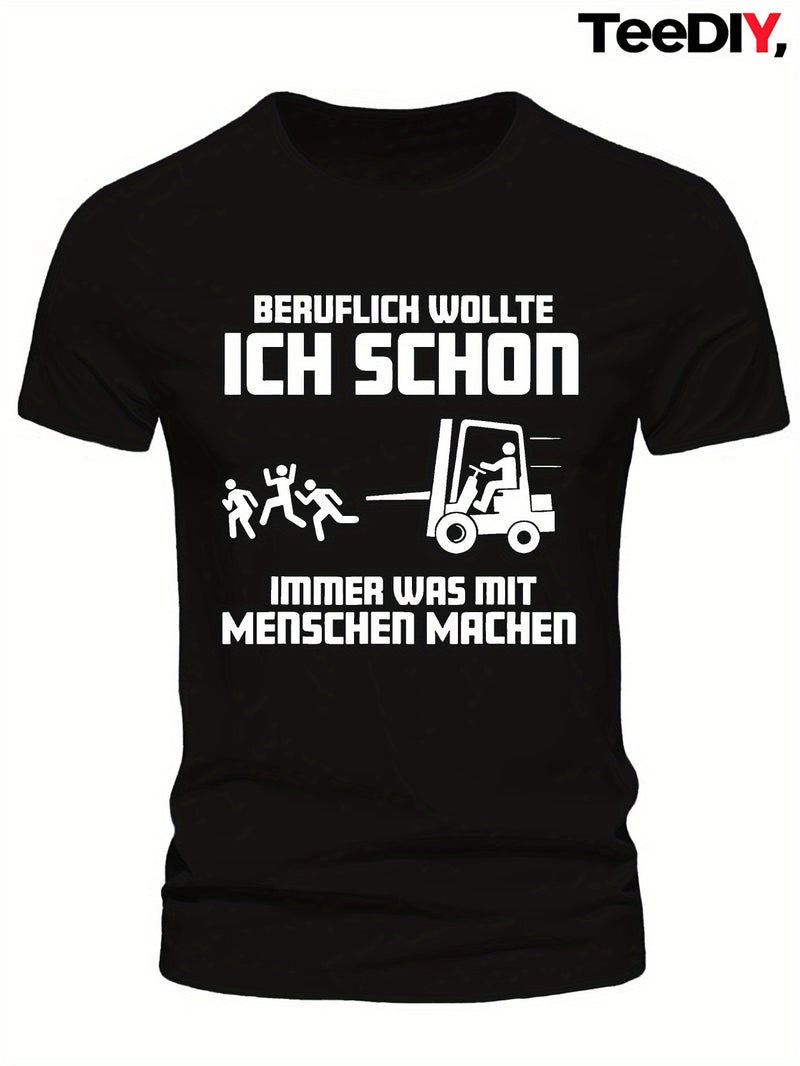 Men’s Humor German Proverbs funny Crinkle Plus Size T-Shirt.