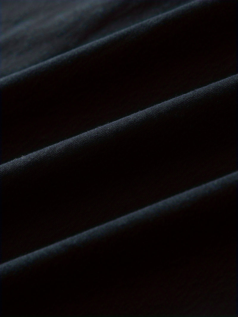 3pcs 100% Cotton T-Shirts with Landscape Pattern.