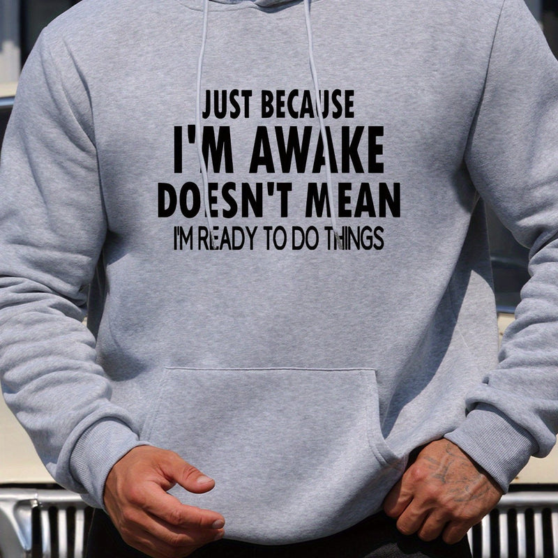 Men's New Stylish Hoodie with a Letter Print.