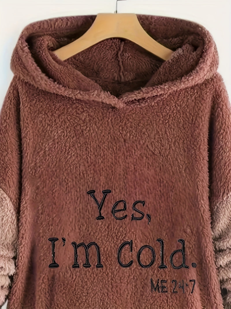 Women's Autumn and Winter Warm Long Sleeve Hoodie.