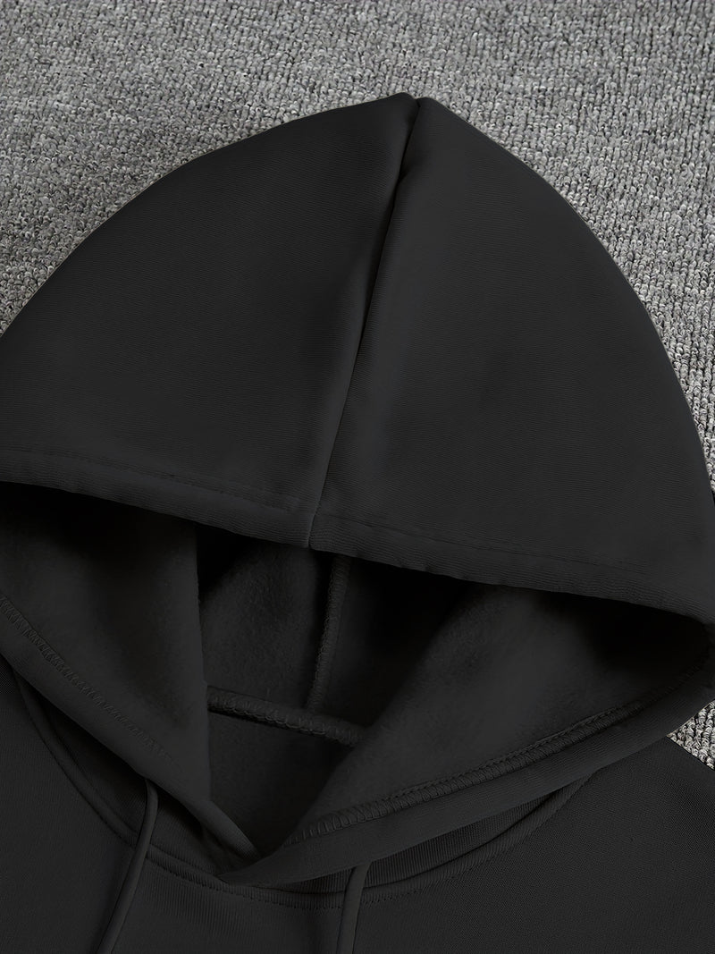 Men's Fleece-Lined Hooded Sweatshirt.