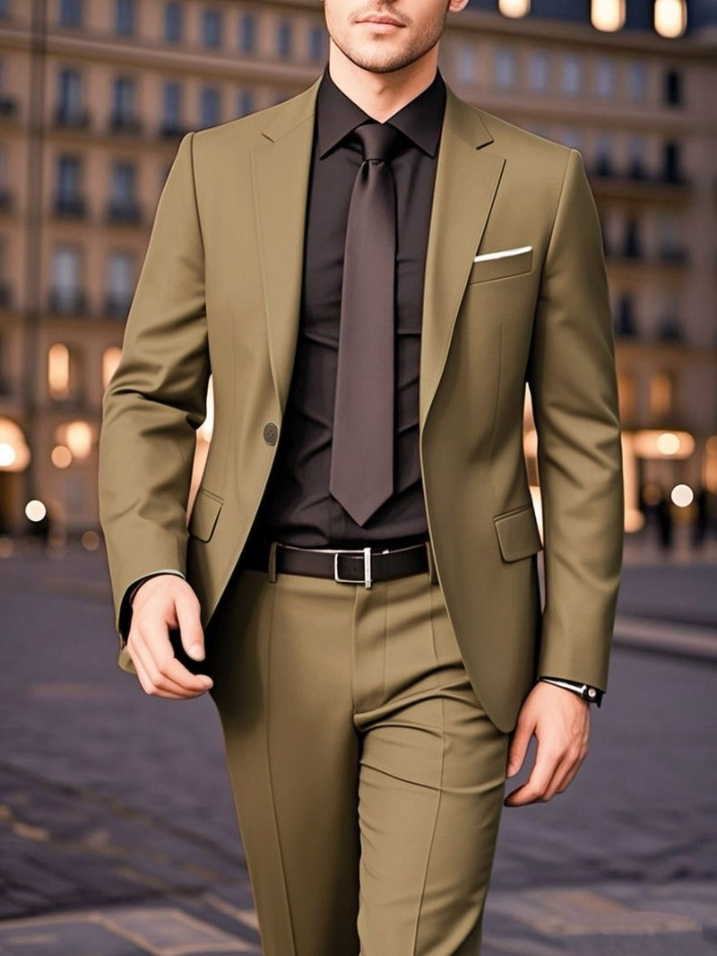 British Vintage Men's Two-Piece Suit Set.