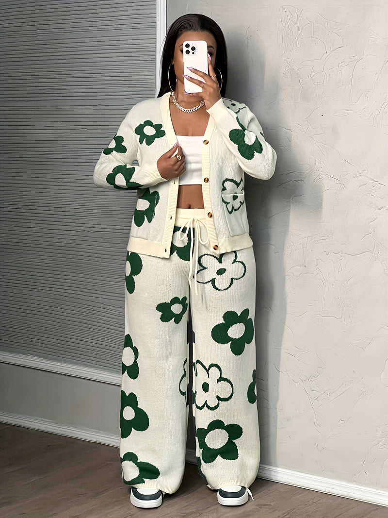 Women’s Casual Sweater And Pants Set.