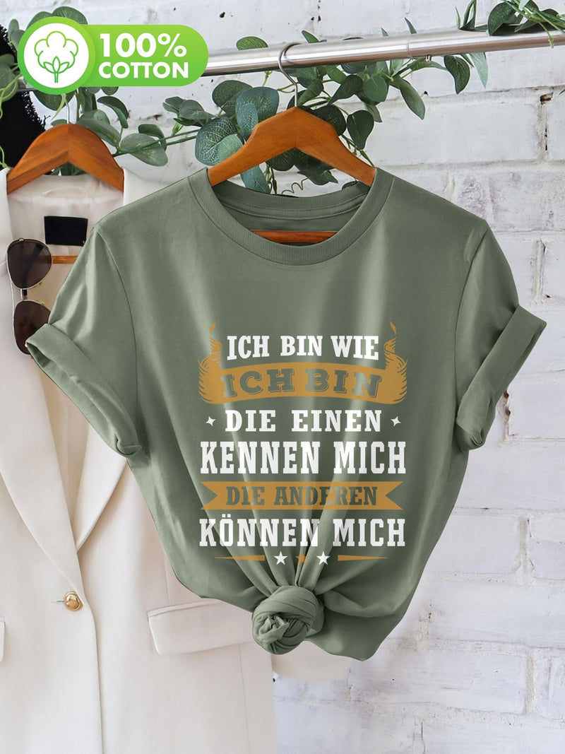 Women's Casual Short Sleeve Crew Neck T-Shirt.