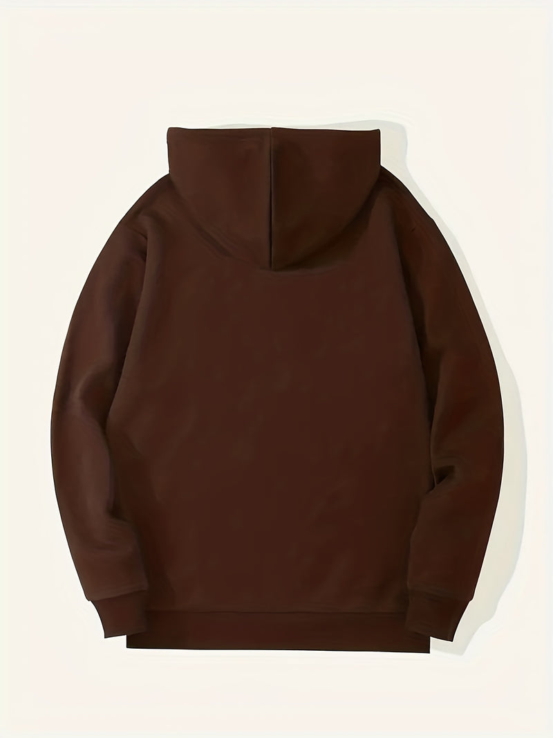 Men's Printed Drawstring Hoodie Sweatshirt.