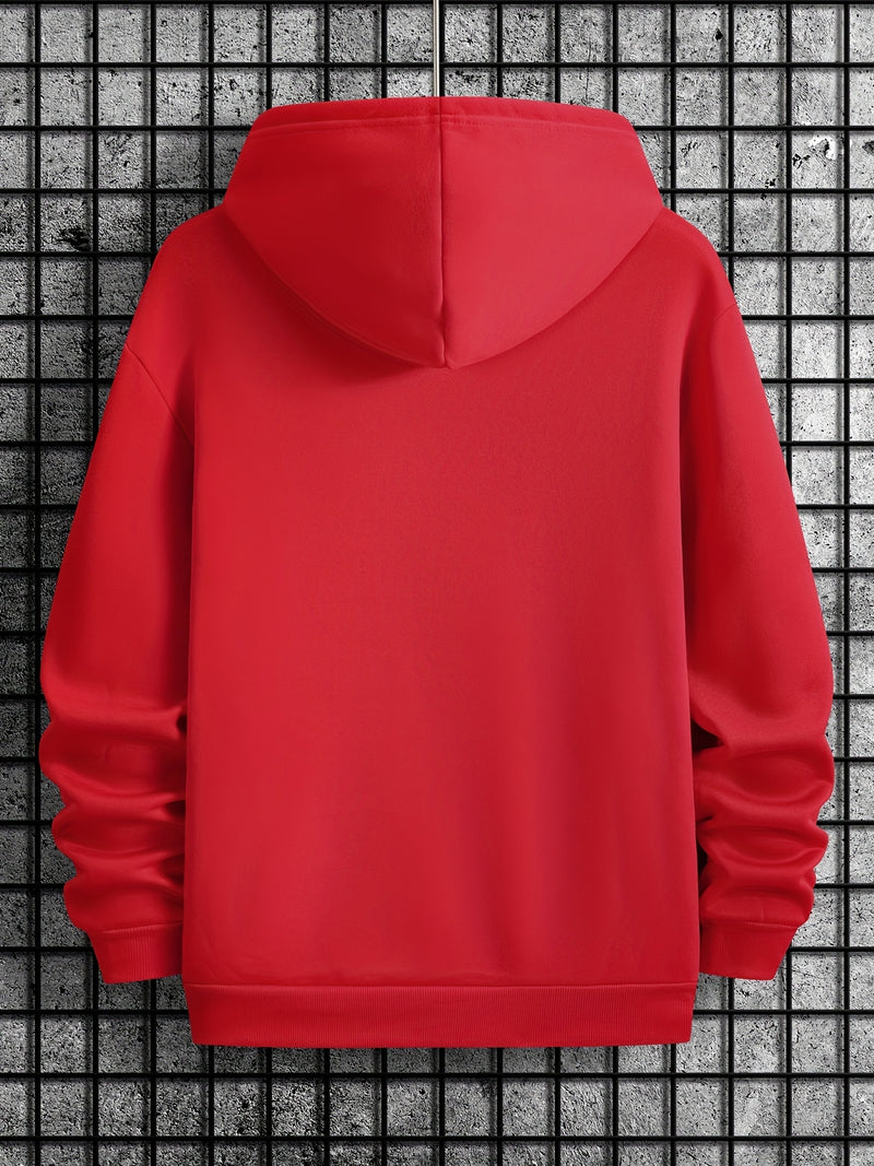 Men's Casual Polyester Hoodie.