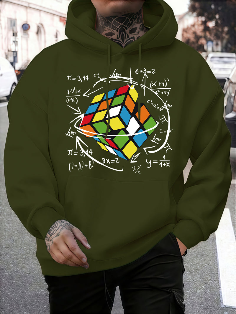 Fashion Trendy Men's Hooded Casual Sweatshirt.