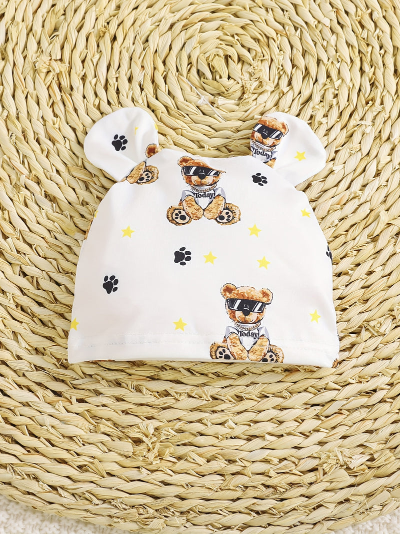 9pcs Newborn Infant Long-Sleeve Footed Bodysuit Set.