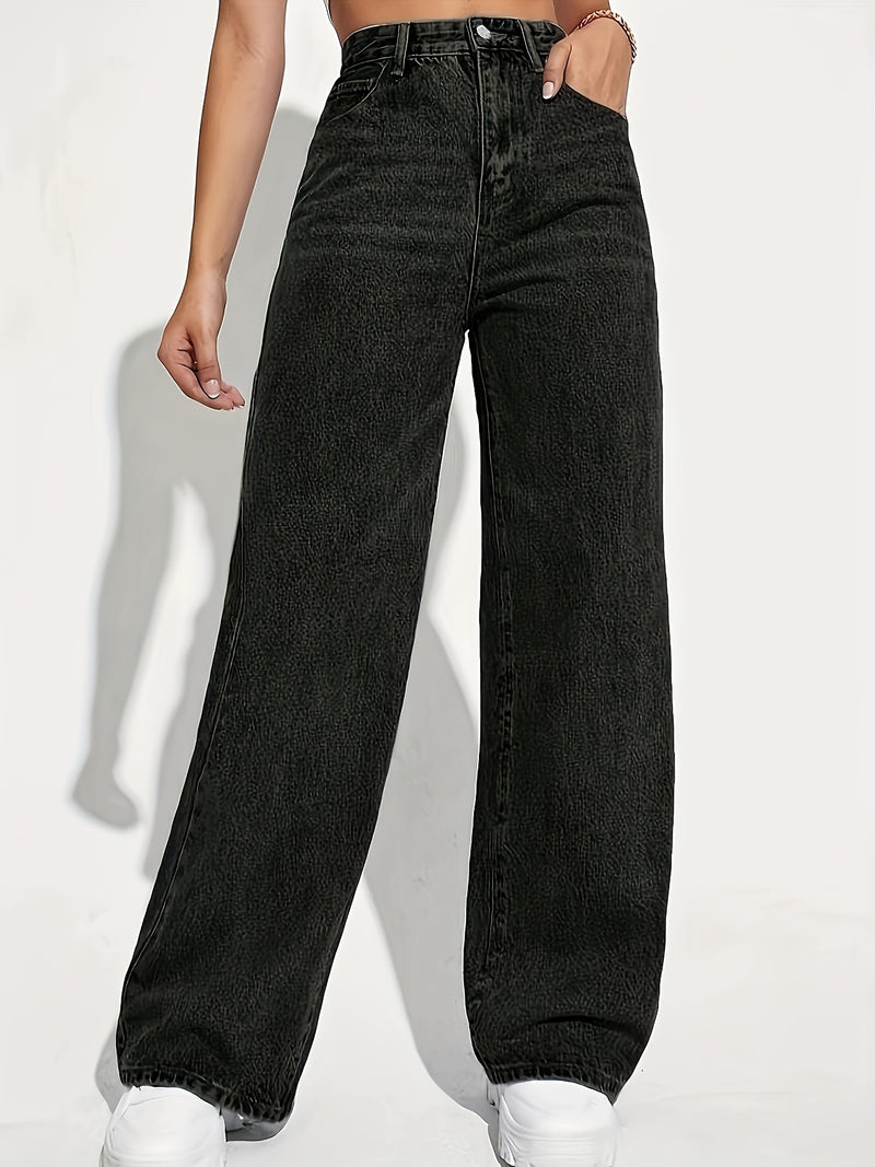 Women's Fashion Stretch Washed Denim Pants.