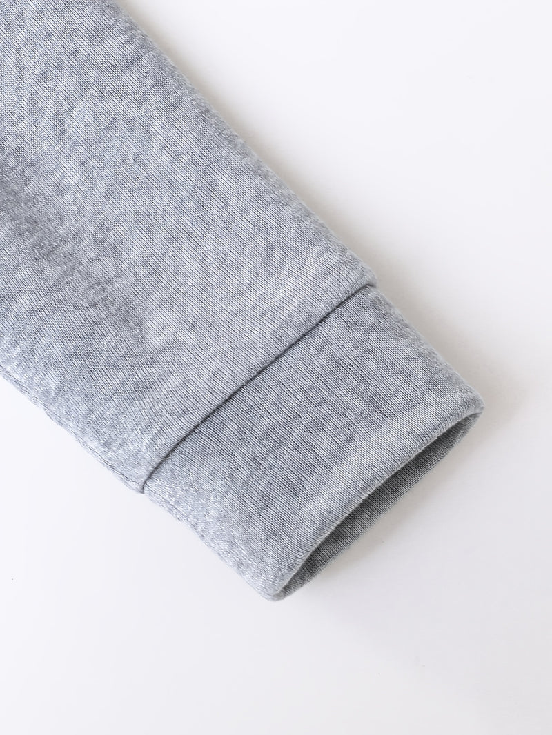 2pcs Boys Autumn/Winter Fleece-Lined Hooded Sweatshirt and Pants Set.