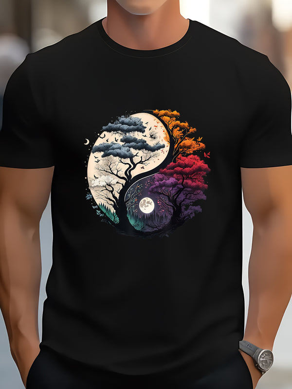 Men's Tree of Life Yin Yang T-Shirt.