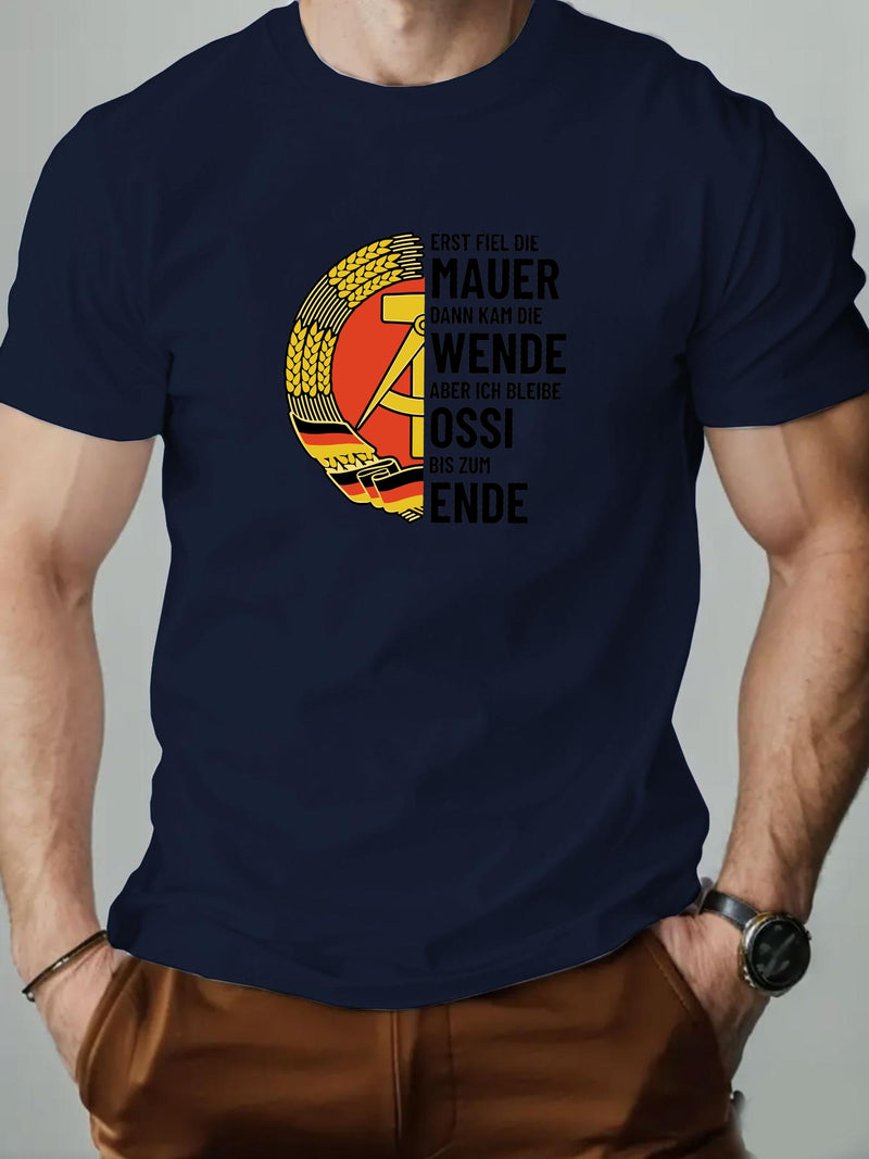 Men's Summer Casual Crew Neck Short T-Shirt.