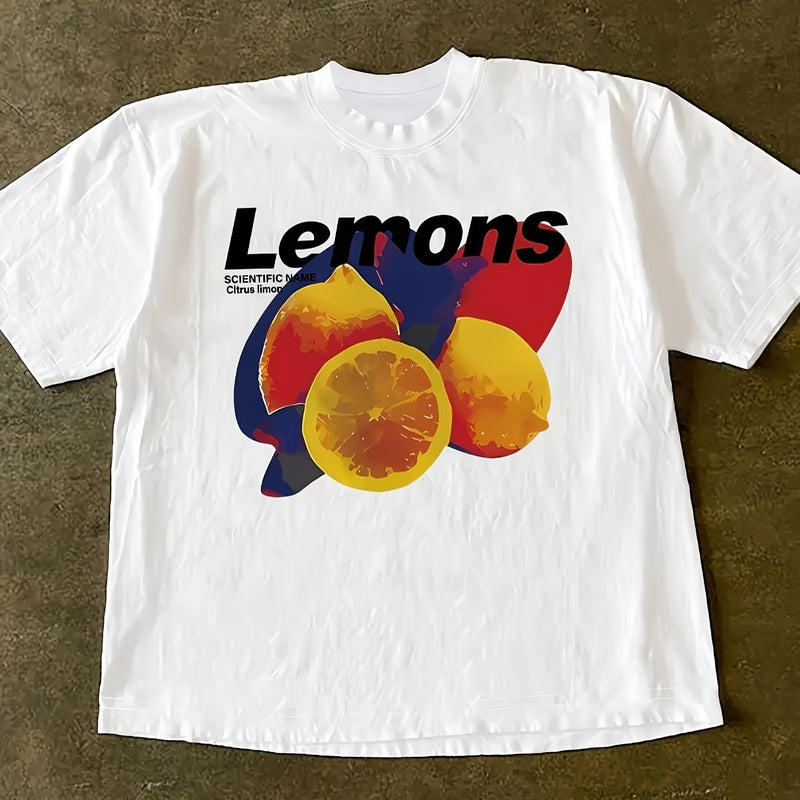 Women's Y2K Summer Casual Lemon Graphic.