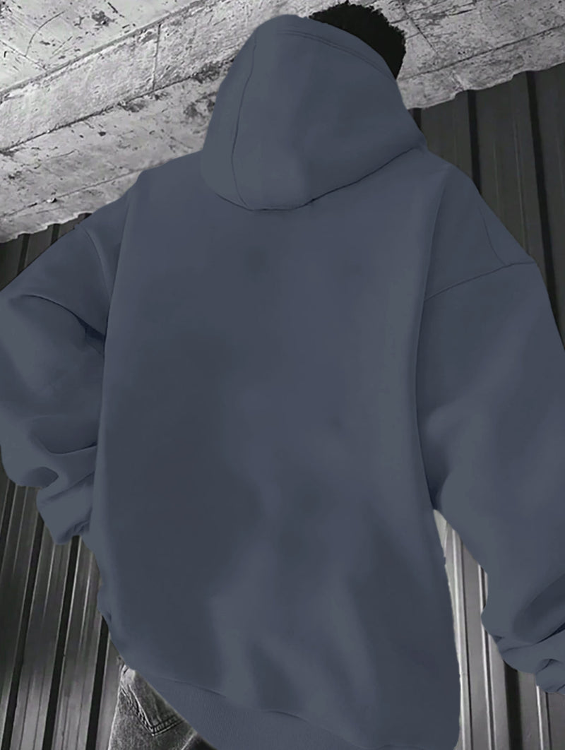 Men's Casual Versatile Stylish Hoodie with USA Letter Print.