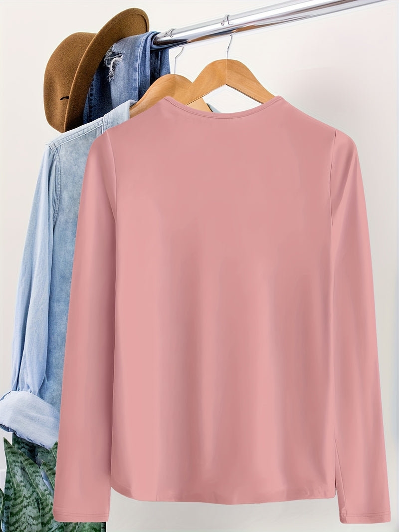 2pcs Autumn/Winter New V-Neck 100% Long Sleeve T-Shirts.