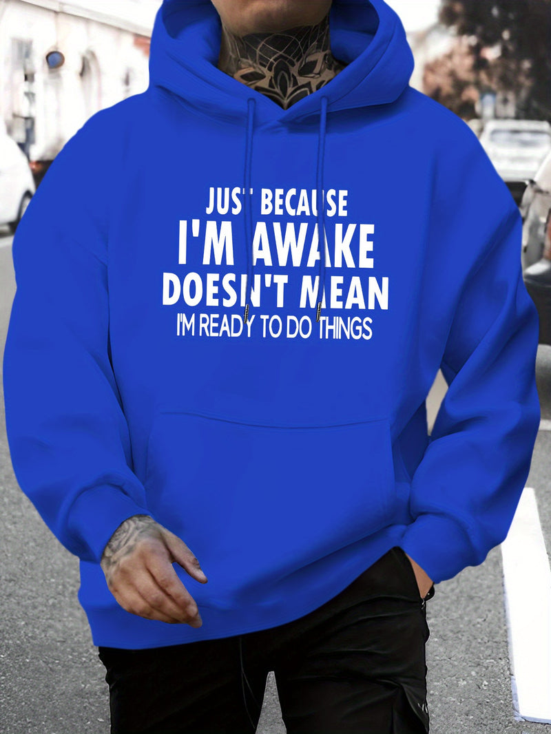 Men's New Stylish Hoodie with a Letter Print.