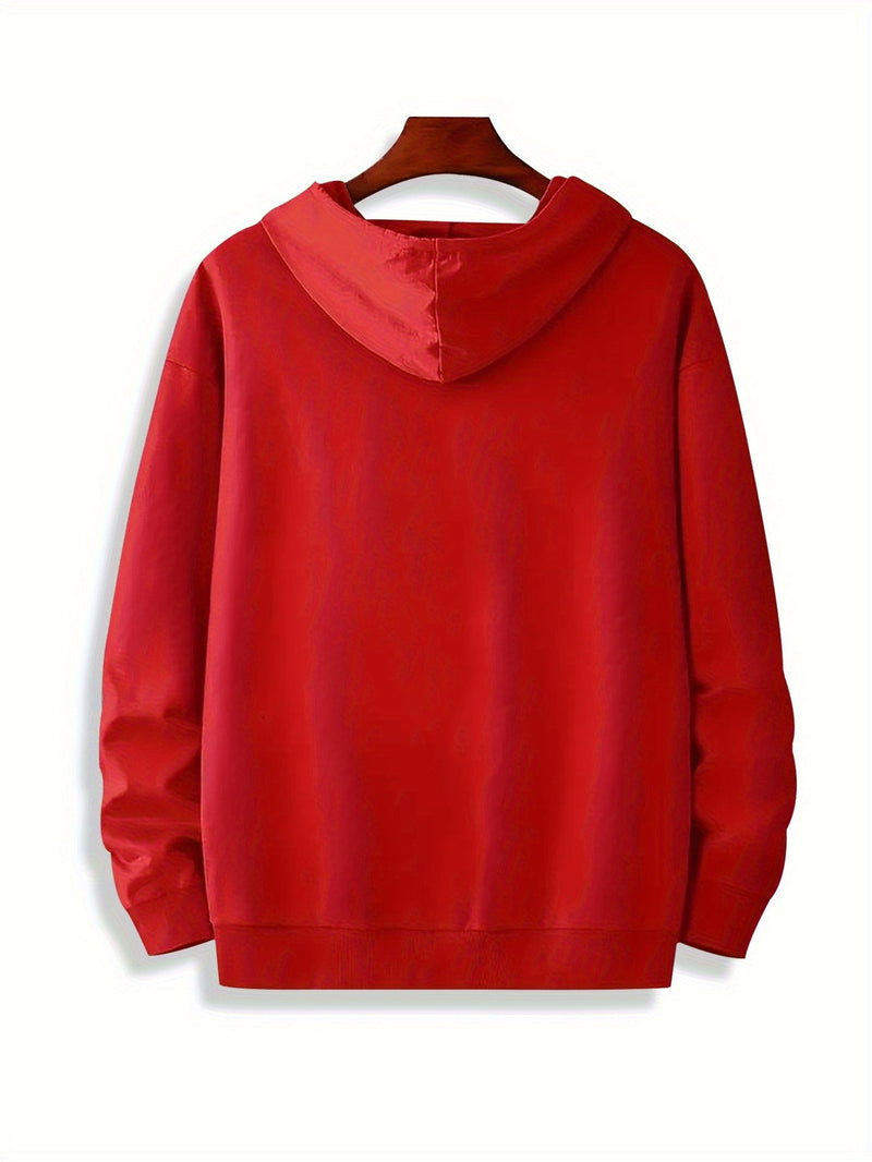 Men's Pattern Printed Hoodie.