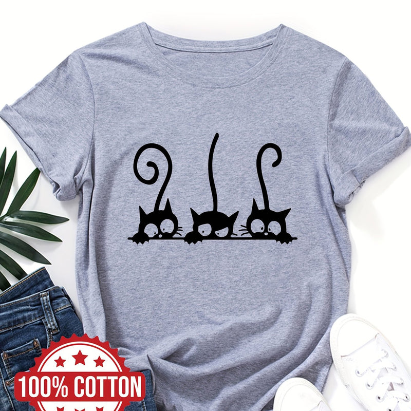 Women’s T-shirt, Casual Top for Summer & Spring.