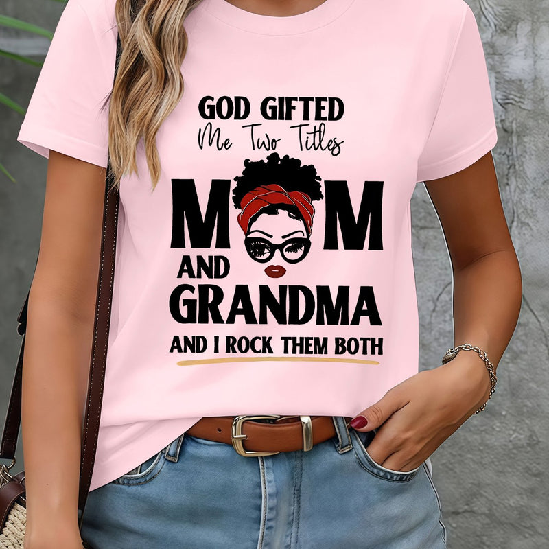 Women's T-shirt with a Printed Silhouette of a Woman.