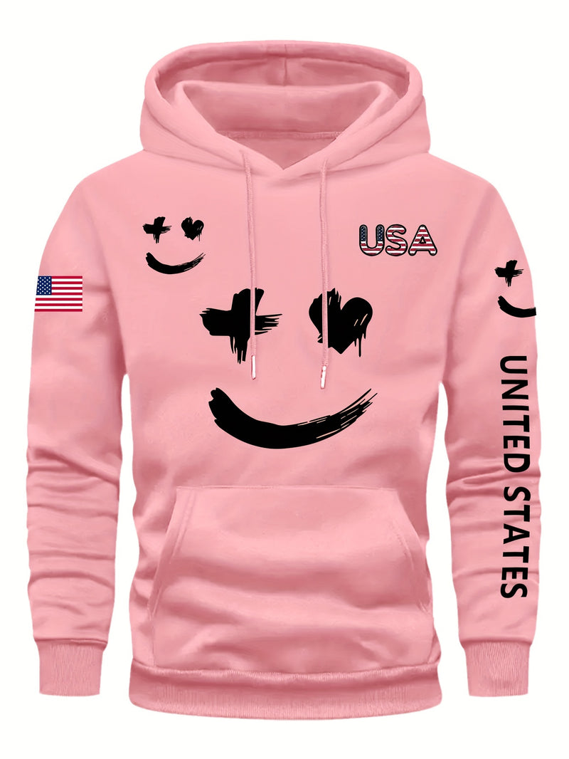 Men's Casual And Versatile Hooded Sweatshirt.