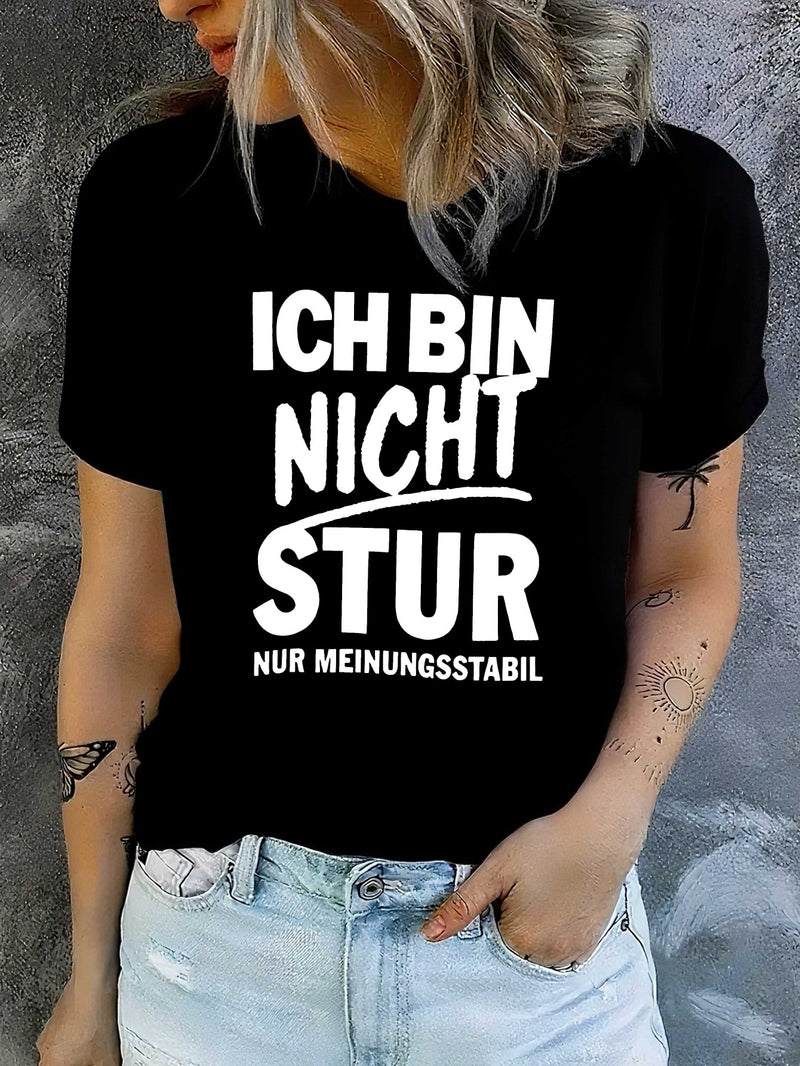 Women's T-Shirt with Short Sleeves.