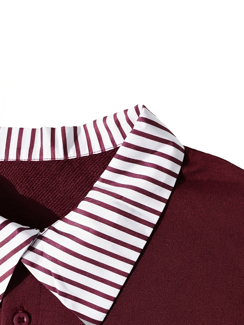 Women's College-Style Two-Piece Outfit.