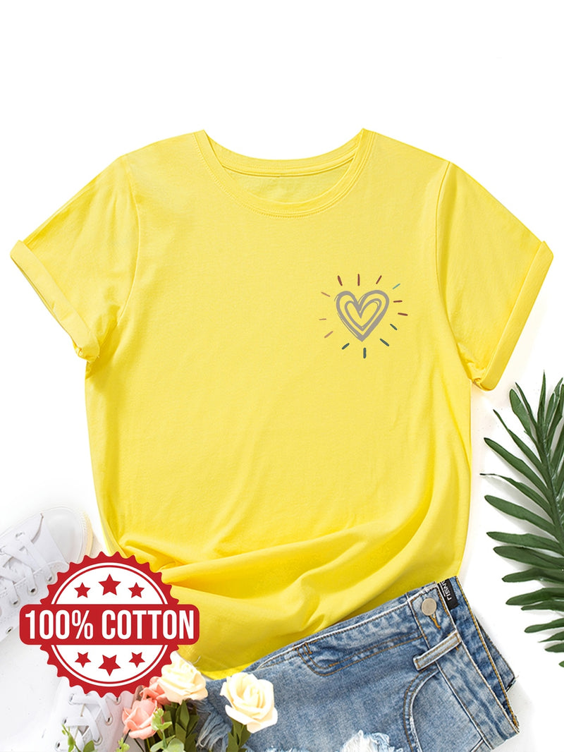 Women's "Love" Graphic Print T-Shirt.