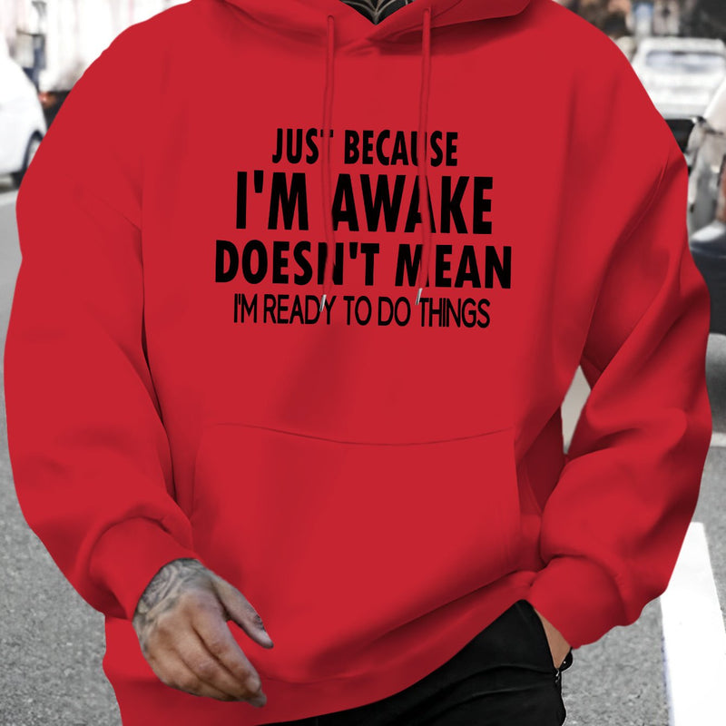 Men's New Stylish Hoodie with a Letter Print.
