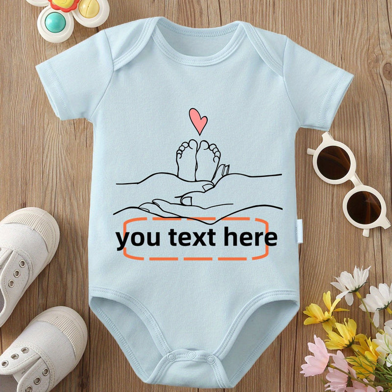 Custom Text Baby Onesie with Name/Text.