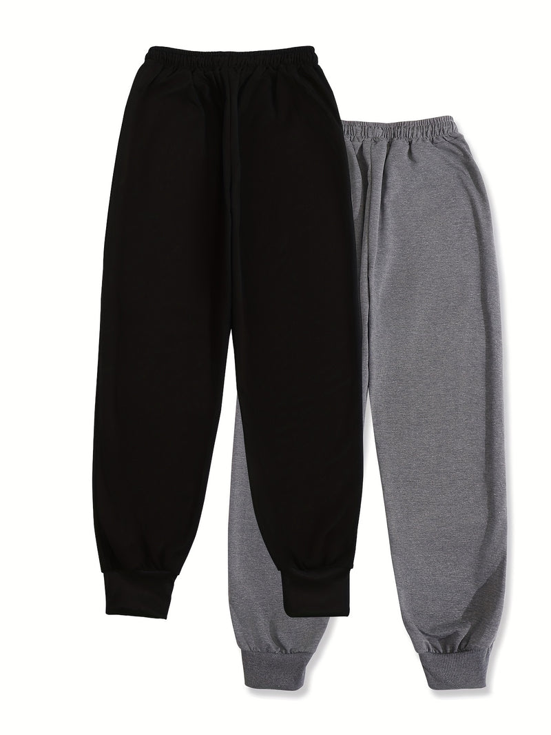 Women's Two-Piece Outfit Featuring Pants with a Letter Print.