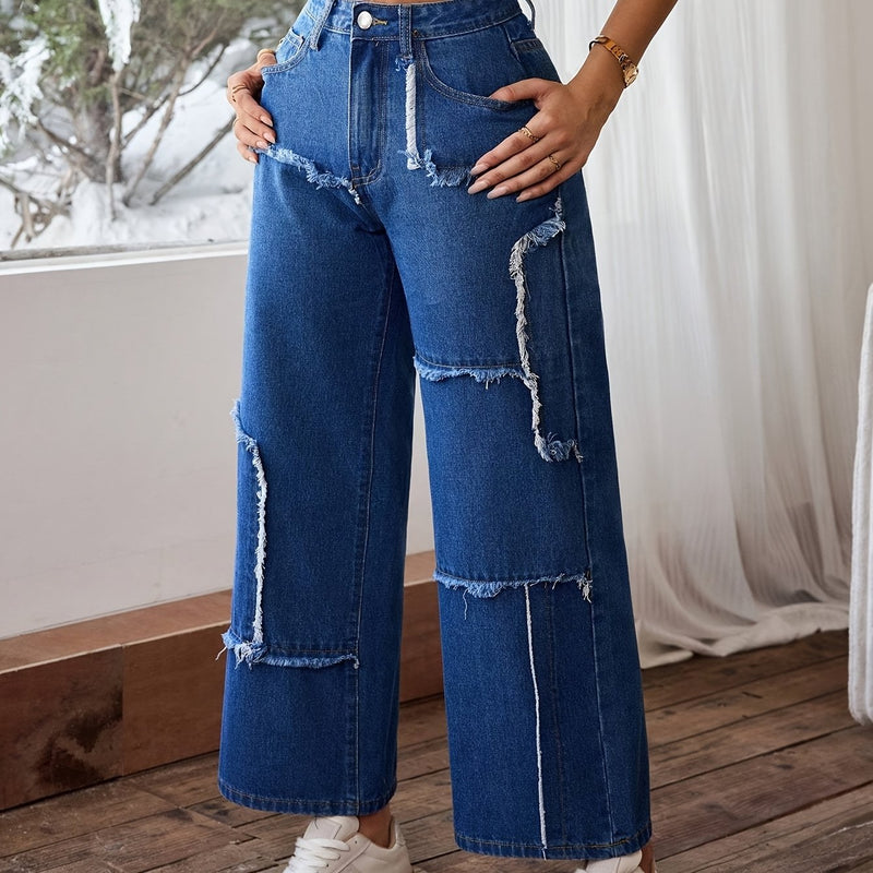 Women's Straight-Leg Wide-Leg Jeans.